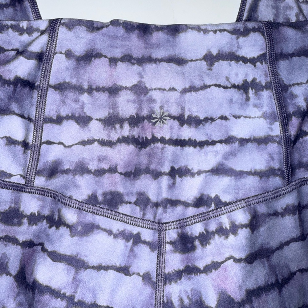 Athleta Elation Printed Capri Leggings Small Petite Purple - Picture 9 of 9